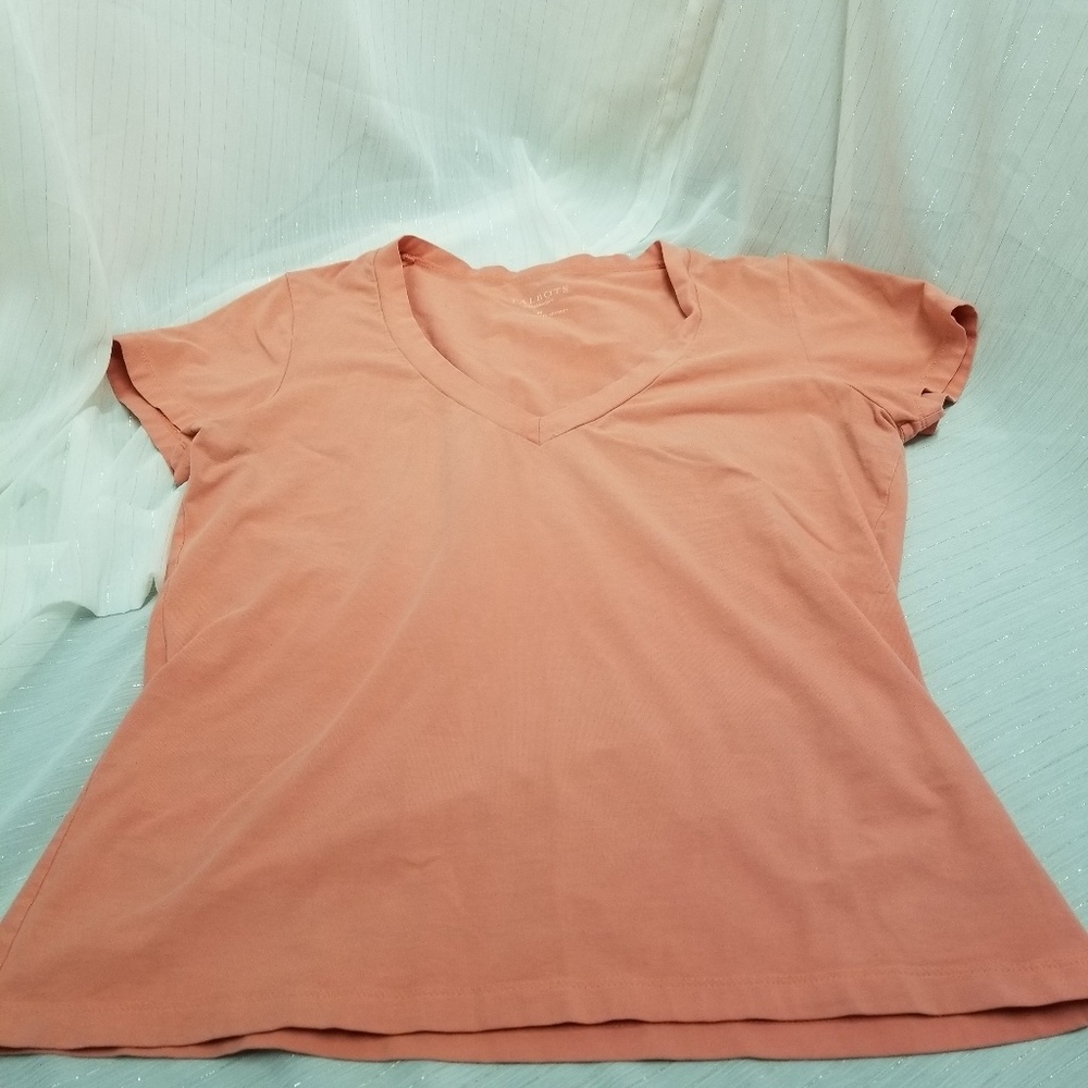 Talbots Women's Light Peach Stretchy T shirt